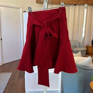 Red Zara skirt